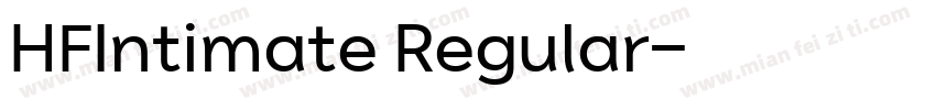 HFIntimate Regular字体转换